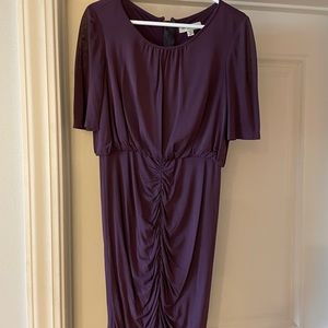 Burberry Plum Ruched dress M
